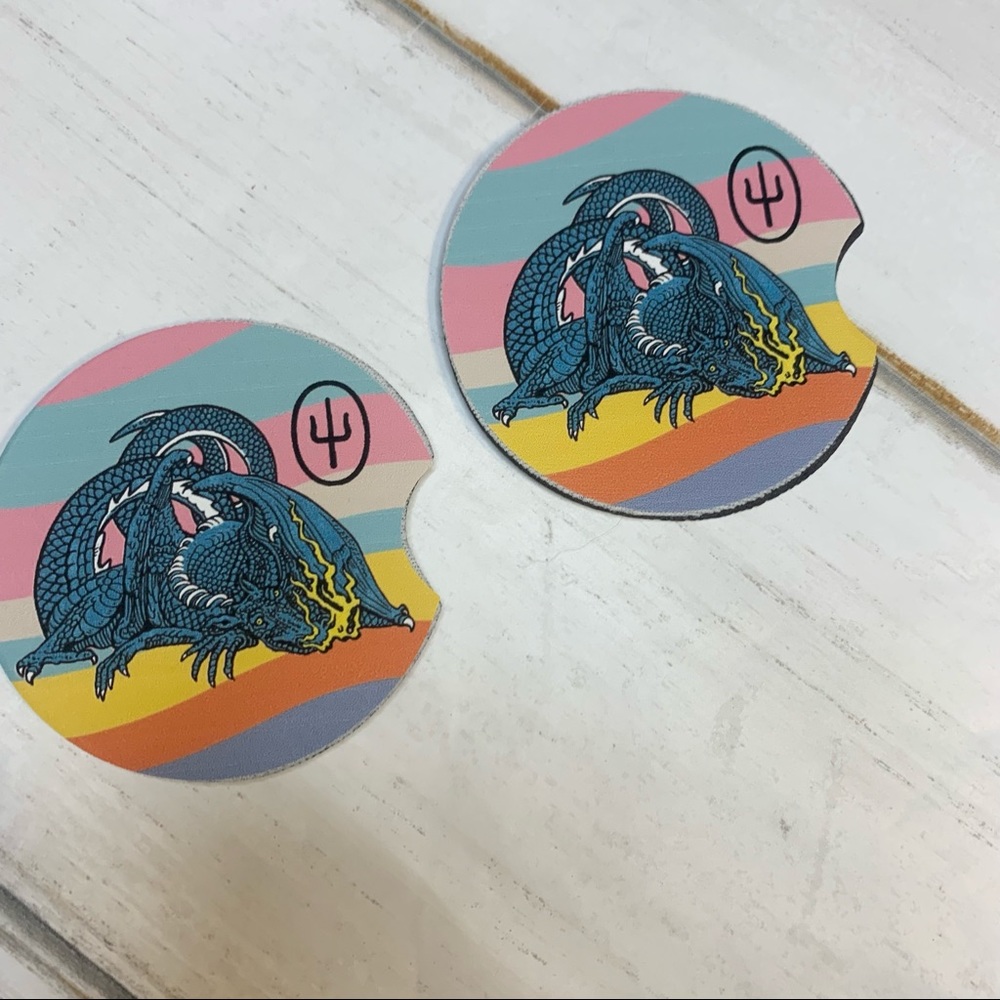 2/$15  Pilots TRASH Custom Car Coaster